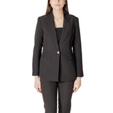 ICHI Black Polyester Blazer